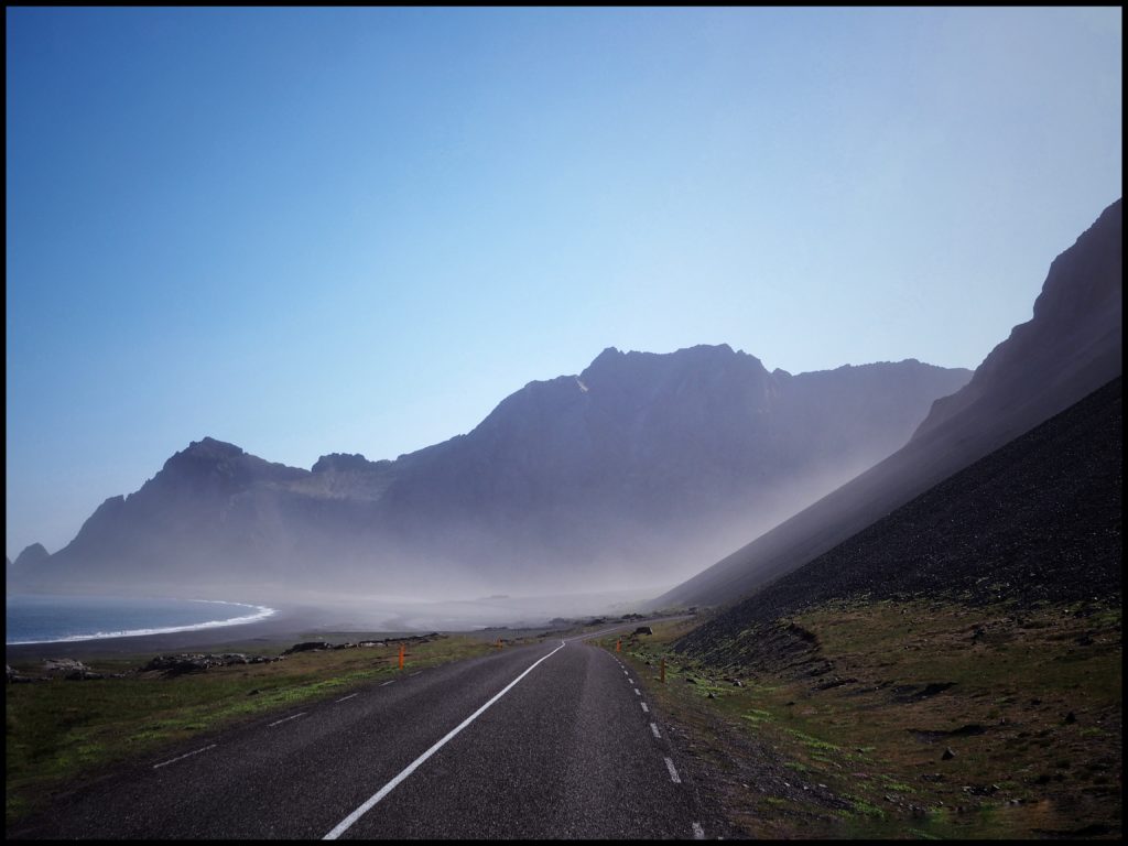 Mountain in haze