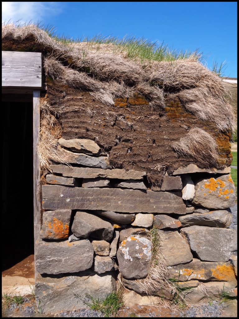 Sod Barn Details - Stonework and Turf