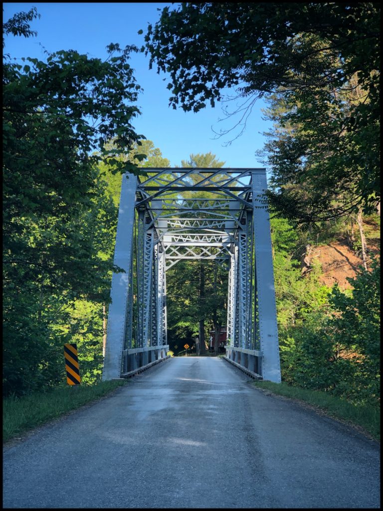 metal bridge near swimming hole from 2021