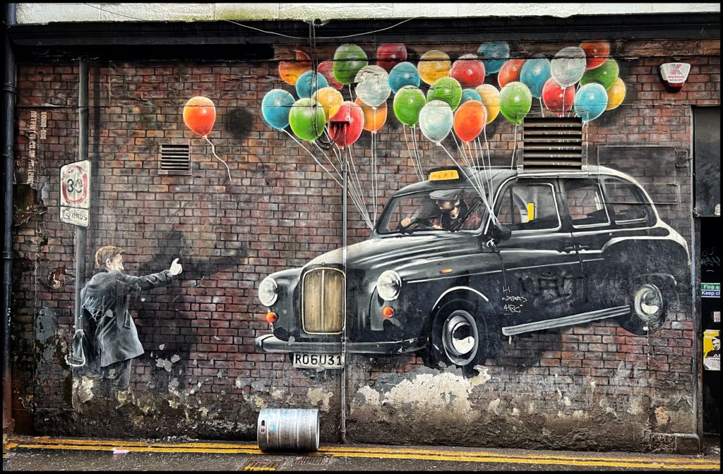 The Ballon Cab Street Wall Art